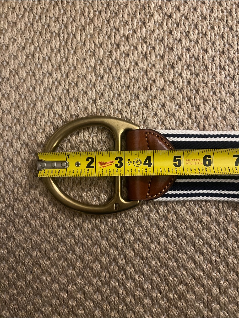 Vintage Ralph Lauren RL67 Equestrian Vachetta D-Ring Brass Buckle, Brown Leather - Picture 6 of 9